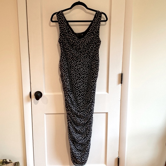 ASOS stretch, form fitting sheet dress w/ Bardot style neck - Picture 1 of 9